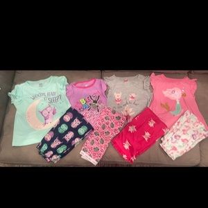 Girls Pajama Bundle 5T (Qty 4)